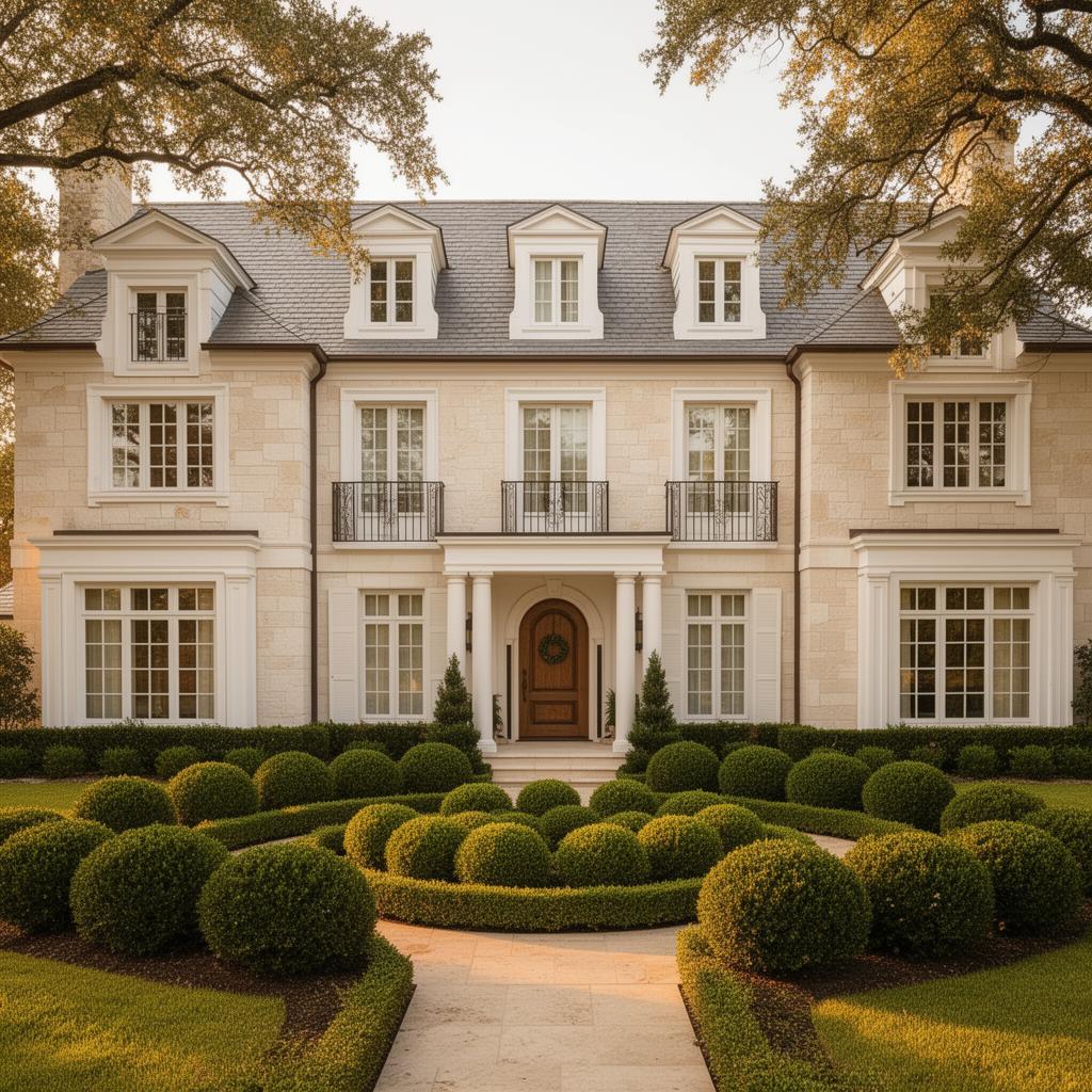 Freshly washed Highland Park mansion